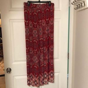 Paisley pattern palazzo type pants